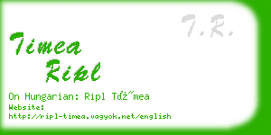 timea ripl business card